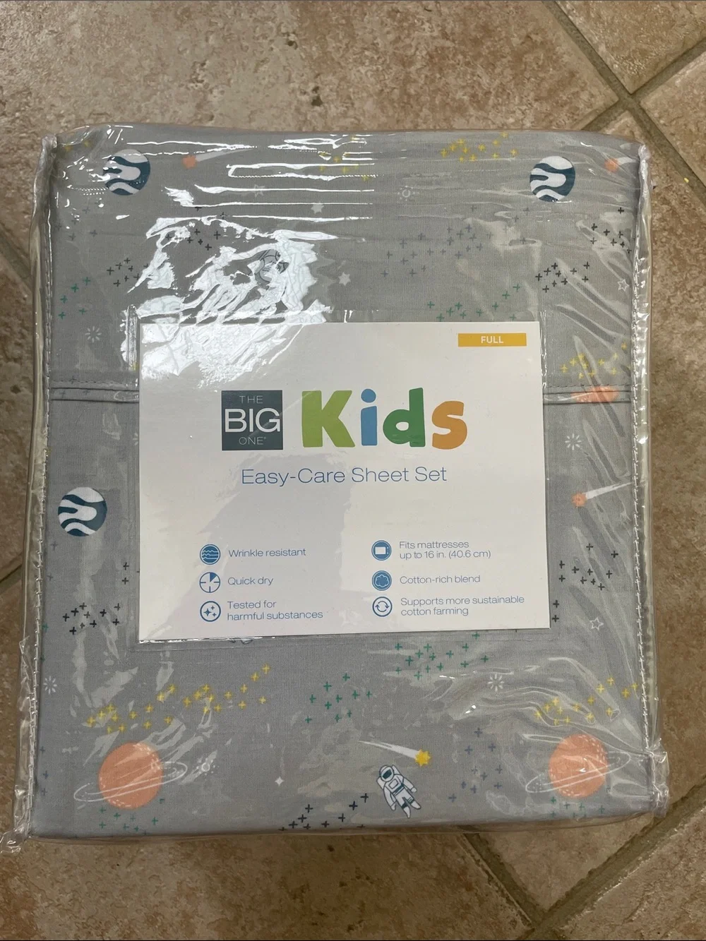 The Big One Kids Space Explorers Easy Care Sheet Set